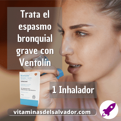 Ventolin Inhalador 100mcg - 200 Dosis para Tratamiento Respiratorio